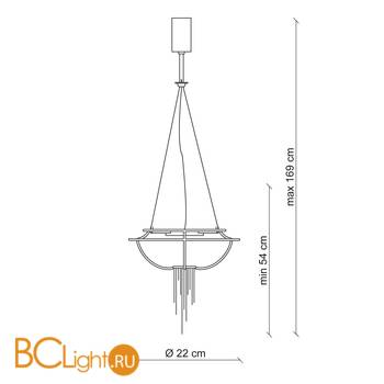 Подвесной светильник Patrizia Garganti Burlesque PG282 - Схема